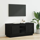 TV Cabinet Black Oak 102 x 35 x 45 cm Engineered Wood 881315
