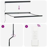 Retractable Awning Manual Red 350 x 250 cm Fabric, Metal 3330444