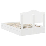 Storage Bed with Headboard White 120 x 200 cm Engineered Wood 3413520