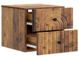 Wall-Mounted Bedside Cabinet 2 pcs Old Wood 33 x 34.5 x 40 cm 898142