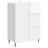 Sideboard High Gloss White 66 x 34.5 x 91.5 cm Engineered Wood 894399
