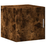 Slim Storage Cabinet Smoked Oak 40x42.5x225 cm Engineered Wood 3281277
