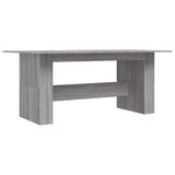 ZNTS Dining Table Grey Sonoma 180x90x76 cm Engineered Wood 838193