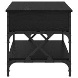 Coffee Table Black Oak 70 x 50 x 50 cm Engineered Wood 883040