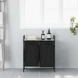 Laundry Basket 2 Compartments with Shelf Grey Sonoma 859068