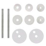 ZNTS Toilet Seats with Lids 2 pcs MDF Old Wood 275913