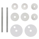 ZNTS Toilet Seats with Lids 2 pcs MDF Old Wood 275913