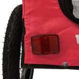 Pet Bike Trailer Red and Black Oxford Fabric&Iron 93915