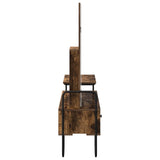 Dressing Table Smoked Oak 100 x 36.5 x 136 cm Engineered Wood 8007685