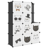 Storage Cabinet Black Polypropylene and Steel Large Modular 340582