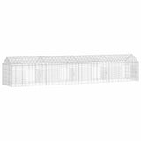 Rabbit Cage Silver 400 x 78 x 78 cm Galvanised Steel 42019234