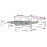 Daybed without Mattress 90x200 cm Solid Wood Pine 854952