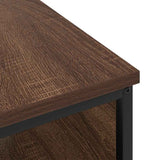 Bedside Cabinet Brown Oak 41 x 28 x 76 cm Engineered Wood 859579