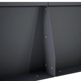 Retaining Wall 2 pcs 40 x 12 x 40 cm Steel Anthracite 8015250