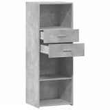 Highboard Concrete Grey 45x42.5x124 cm Engineered Wood 846169
