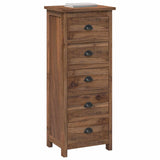Chest of Drawers Natural 45 x 35 x 110 cm Solid Teak Wood 42017962