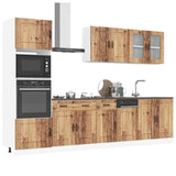 ZNTS 7 Piece Kitchen Cabinet Set Kalmar Old Wood Engineered Wood 3314739