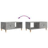 Coffee Table Concrete Grey 90 x 50 x 40 cm Engineered Wood 894268