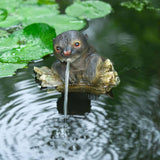 ZNTS Ubbink Floating Spitter Garden Fountain Otter 442057