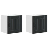 Wall Cabinet LUCCA 2 pcs Black 40 x 31 x 40 cm Engineered Wood 884877