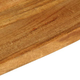Table Top Live Edge 120x20x3.8 cm Solid Wood Mango 370566
