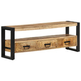 TV Cabinet 120x30x45 cm Solid Wood Mango 351669