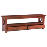 TV Cabinet Brown 115x30x40 cm Solid Mahogany Wood 337080