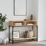 Console Table Sonoma Oak 100x30.5x75 cm Engineered Wood 833389