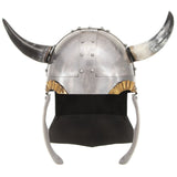 Fantasy Viking Helmet LARP Silver Steel 286205