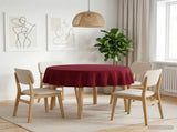 Table Cloth 5 pcs Round Wine Red 180 cm 42040386