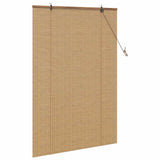 Roller Blind Brown 120 x 160 cm Bamboo 42006856