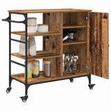 Kitchen Trolley Old Wood 87.5 x 39 x 84.5 cm Engineered Wood 871663
