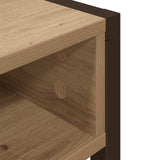 Desk with Storage Artisian Oak 100 x 50 x 75 cm Engineered Wood 886479