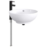 Bathroom Wash Basin Matte Black 44 x 44 x 16 cm Metal 890247
