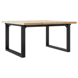 Coffee Table O-Frame 80x80x45.5 cm Solid Wood Pine and Steel 3282729