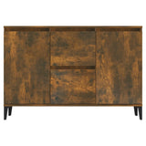 Sideboard Smoked Oak 102x35x70 cm Engineered Wood 815165