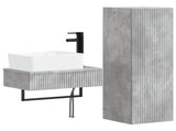 Bathroom Furniture Set 2 pcs Concrete Grey 33 x 34.5 x 100 cm 3406106