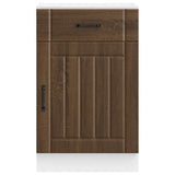 Kitchen Base Cabinet Lucca Brown Oak Engineered Wood 853724