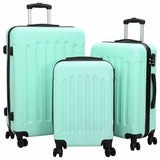 Suitcase with Lock 3 pcs Mint green 50 x 31 x 78 cm ABS Plastic 42006253