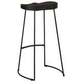 Bar Stools 2 pcs Black 45x40x78 cm Solid Wood Mango 4013527