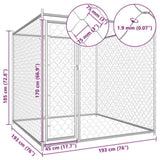 Outdoor Dog Kennel 193x193x185 cm 145027