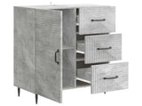 Sideboard Concrete Grey 66 x 34.5 x 89.5 cm Engineered Wood 894858