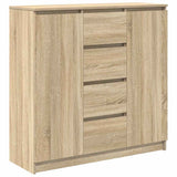 Sideboard with Drawers Sonoma Oak 100.5x35x98.5 cm Engineered Wood 3328455