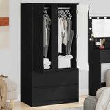 Bathroom Cabinet Black 79.5 x 49 x 156 cm Engineered Wood 3406246