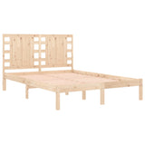 Bed Frame without Mattress 135x190 cm Double Solid Wood 3104193