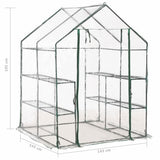 Greenhouse with 8 Shelves 143x143x195 cm 46914