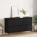 Sideboards 2 pcs Black oak 120 x 35 x 70 cm Engineered wood 3394529