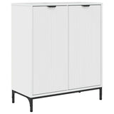Sideboard High Gloss White 69.5 x 33 x 82 cm Engineered Wood 883428