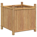 ZNTS Planter 50x50x50 cm Bamboo 366465