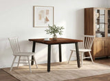 60 x 55 x 75 cm Solid Acacia Wood Dark Brown and Black 937565